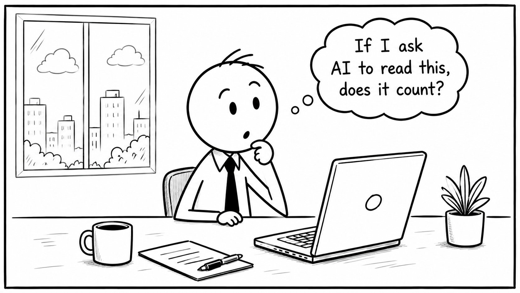 Employee asks AI to read policy